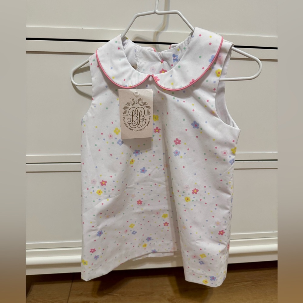 The Beaufort Bonnet Company White Dress with Multicolor Floral Print